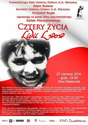 Pokaz filmu i spotkanie z Lidią Lwow-Eberle