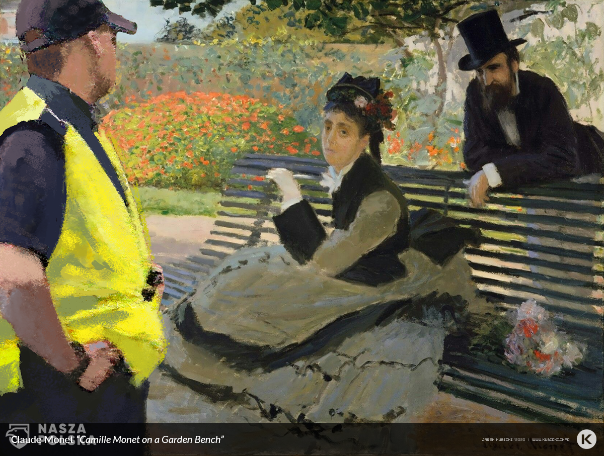 Claude monet Camille Monet (1847–1879) on a Garden Bench