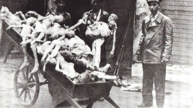 Symboliczne upamiętnienie 77. rocznicy wybuchu powstania w getcie warszawskim