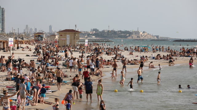 Tel Aviv – plaża, sobota 16 maja