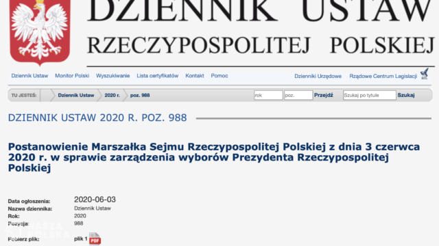 Rusza kampania wyborcza. Postanowienie marszałek Sejmu ws. wyborów – opublikowane