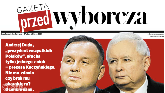 Gazeta Wyborcza wydała bezpłatną Gazetę Przed-Wyborczą w całości poświęconą Andrzejowi Dudzie