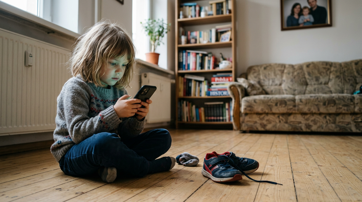 Większość sześciolatków lepiej sobie radzi ze smartfonem niż z zawiązywaniem buta