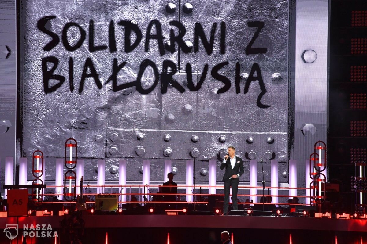 Na PGE Narodowym trwa koncert „Solidarni z Białorusią”