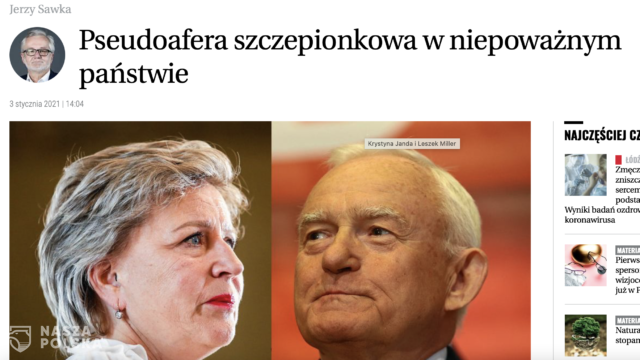 Wyborcza o szczepieniu celebrytów: to przykład małostkowej niegodziwości rządzących