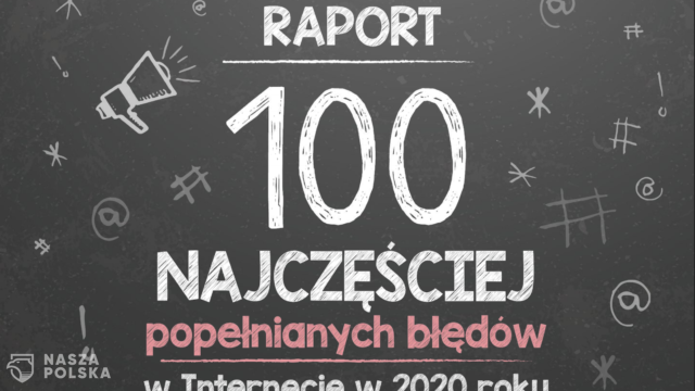 Raport o błędach językowych w internecie: „napewno” na czele listy