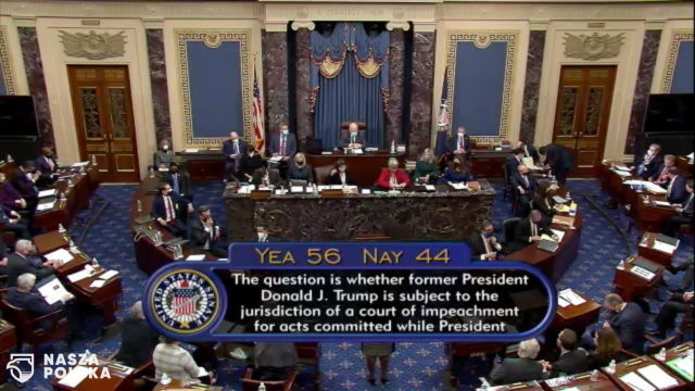 USA/Senat zdecydował, że proces o impeachment Trumpa jest zgodny z konstytucją