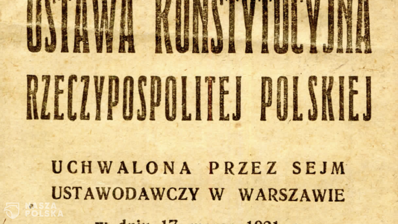 100 lat temu uchwalono Konstytucję marcową
