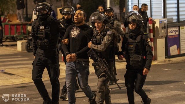 Starcia Palestyńczyków z izraelską policją w Jerozolimie
