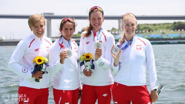 Tokio/ Wioślarstwo. Czwórka podwójna kobiet zdobyła srebrny medal