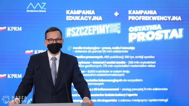 Premier: zaszczepienie się jest jedyną metodą walki z koronawirusem