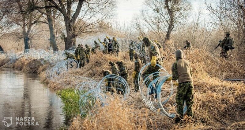Wojska estońskie pomagają na granicy polsko-białoruskiej