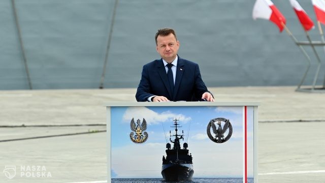 Błaszczak: zatwierdziłem umowę na trzy niszczyciele min Kormoran II dla Marynarki Wojennej