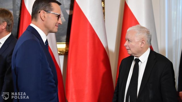 Kaczyński: premier Mateusz Morawiecki, z mojego punktu widzenia, dobrze wypełnia swoje obowiązki