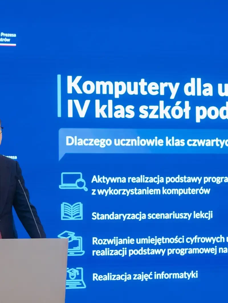 Laptopy dla 4-klasistów szkół podstawowych