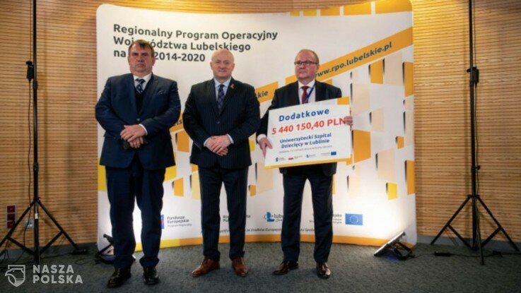 Dodatkowe środki unijne dla lubelskiego szpitala dziecięcego