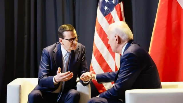 Spotkanie premiera Mateusza Morawieckiego z Prezydentem USA Joe Bidenem