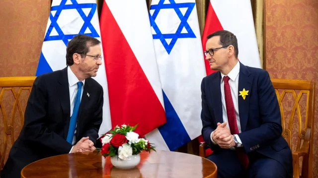 Premier Mateusz Morawiecki spotkał się z prezydentem Izraela