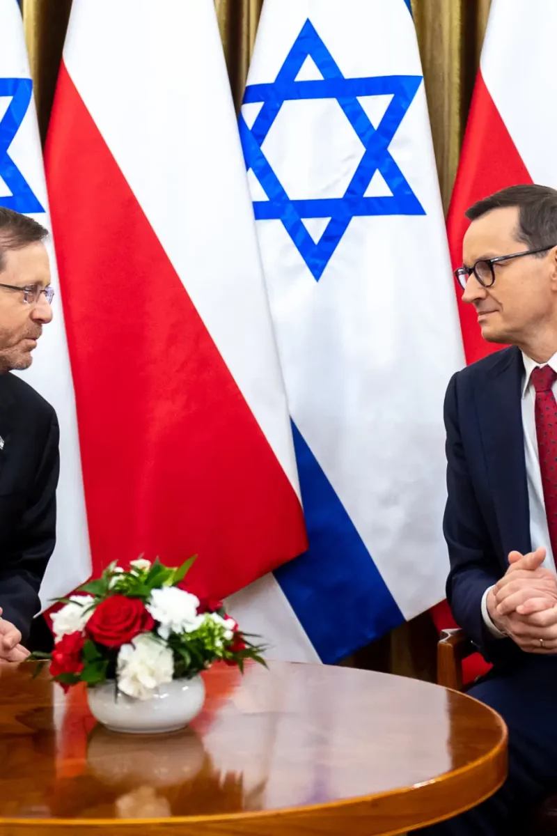 Premier Mateusz Morawiecki spotkał się z prezydentem Izraela