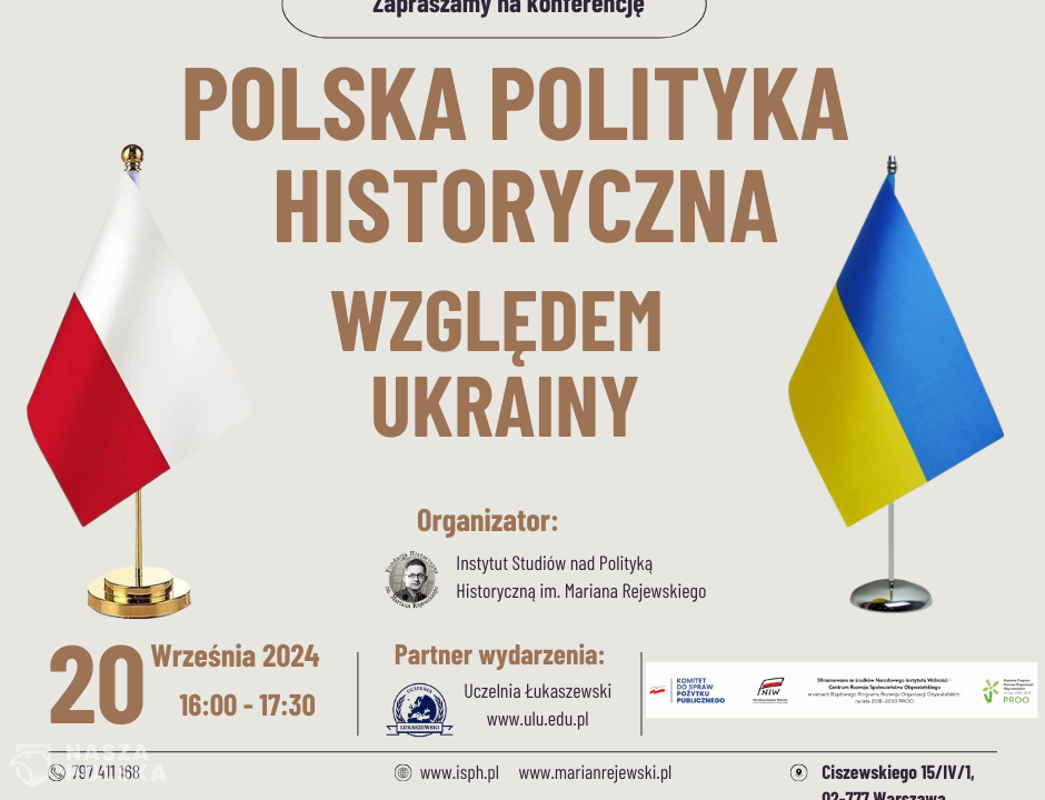 Polska polityka historyczna względem Ukrainy – zapraszamy na konferencję