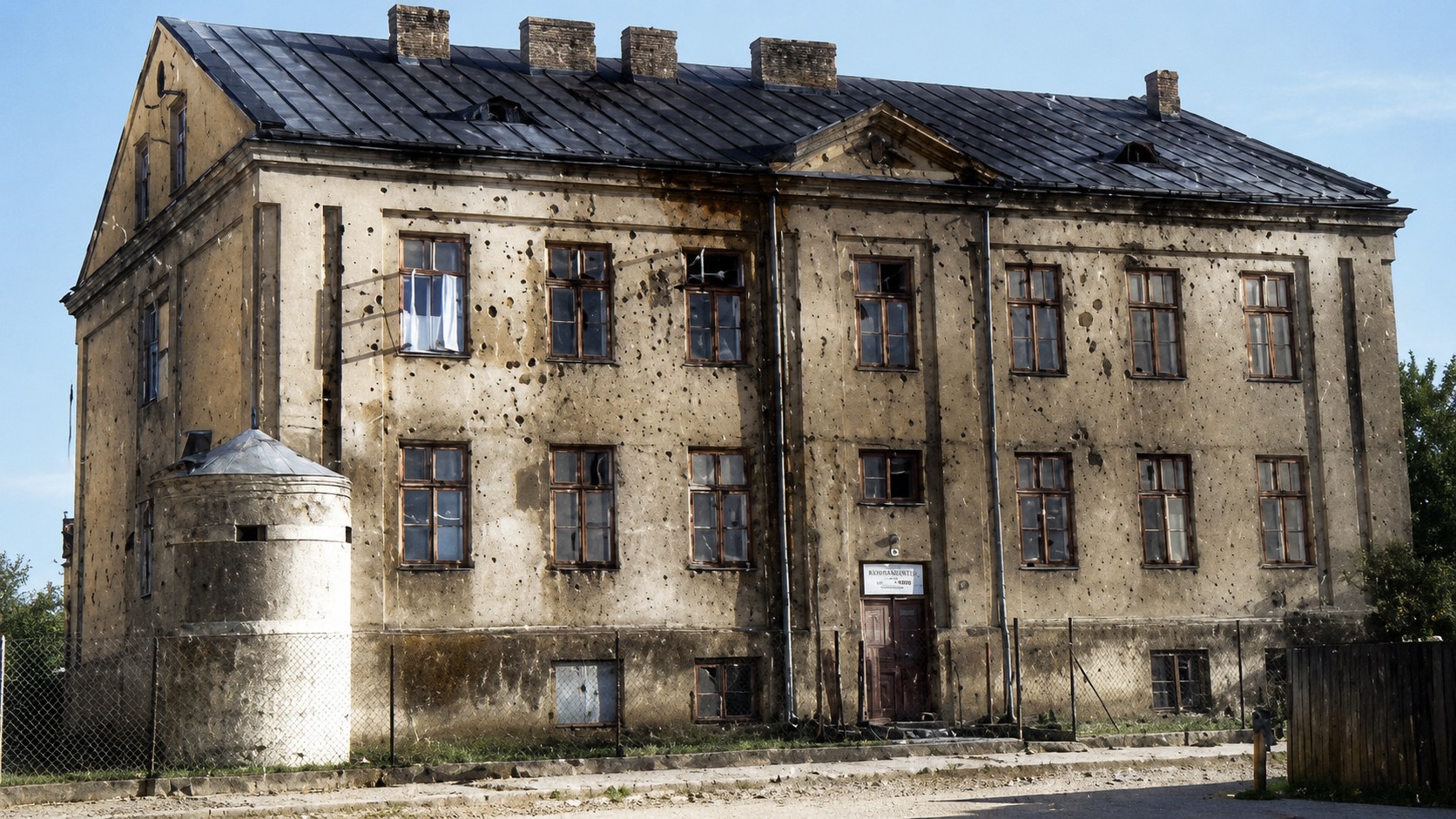 Dawna siedziba PUBP w Grójcu (koloryzowane)