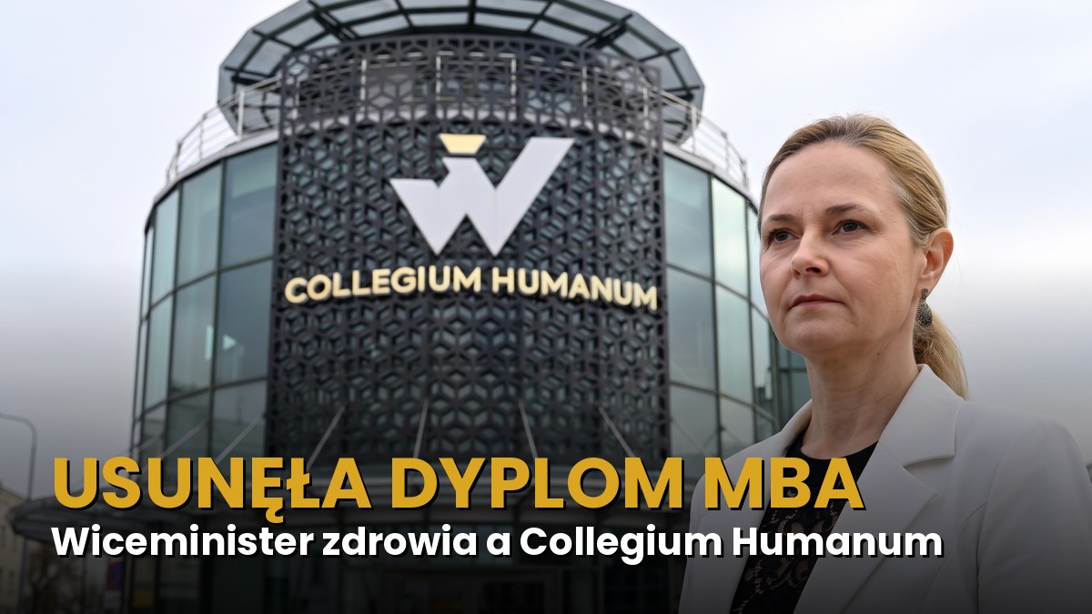 Katarzyna Kęcka na tle budynku Collegium Humanum