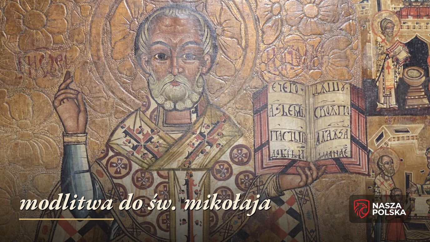 Święty Mikołaj Cudotwórca – ikona, biskup błogosławiący z księgą Ewangelii