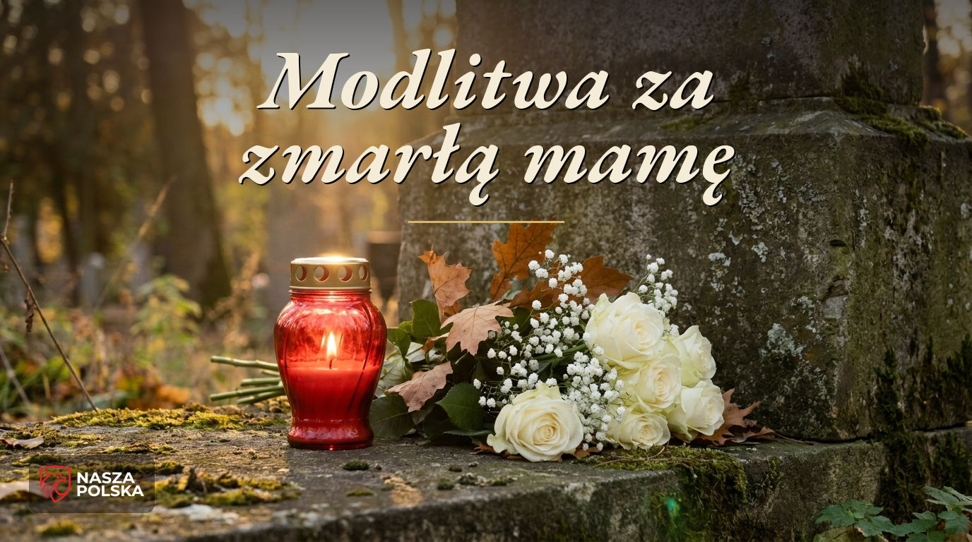 Modlitwa za zmarłą mamę – znicz i białe róże na grobie, tekst modlitwy i intencja