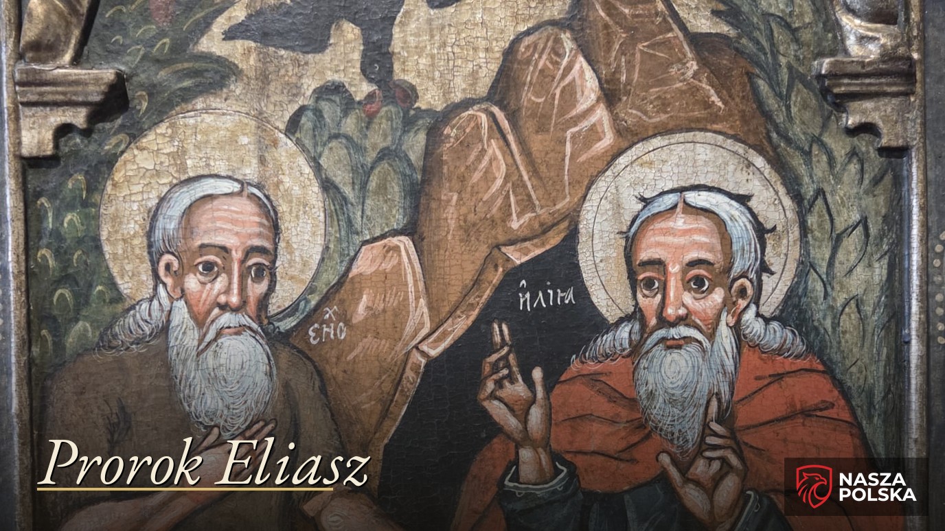 Ikona przedstawiająca proroka Eliasza i Henocha, zbiory muzeum w Sanoku