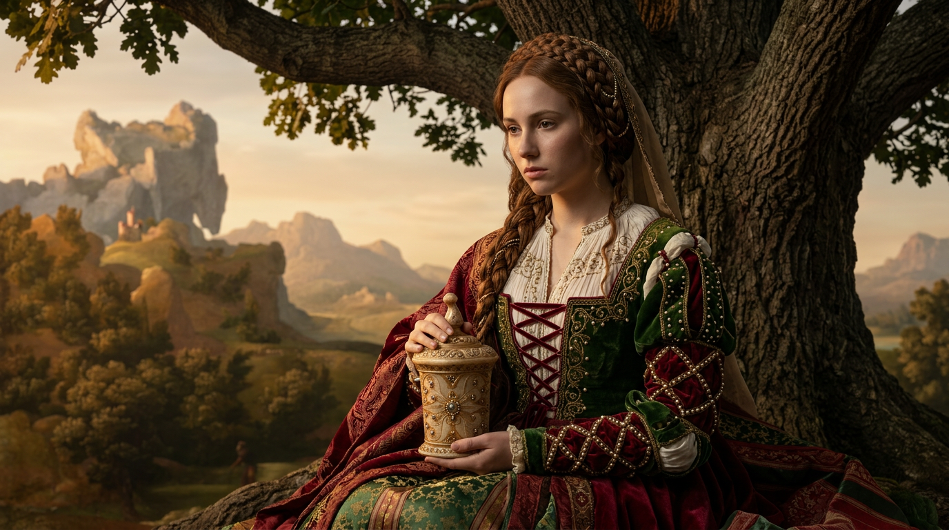 Święta Maria Magdalena — portret z alabastrowym naczyniem na olejek