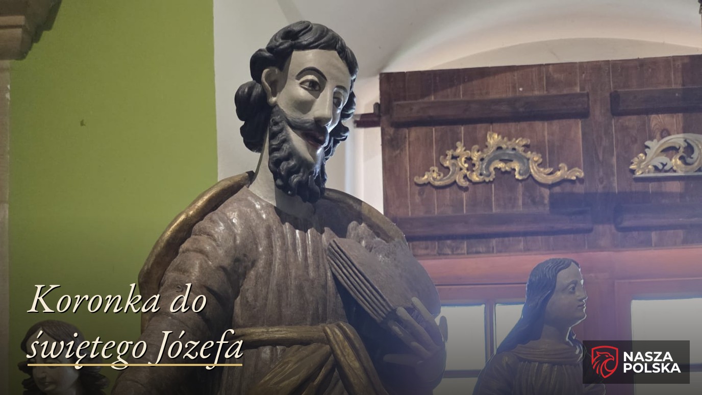 Święty Józef, rzeźba z muzeum w Sanoku, ujęcie boczne