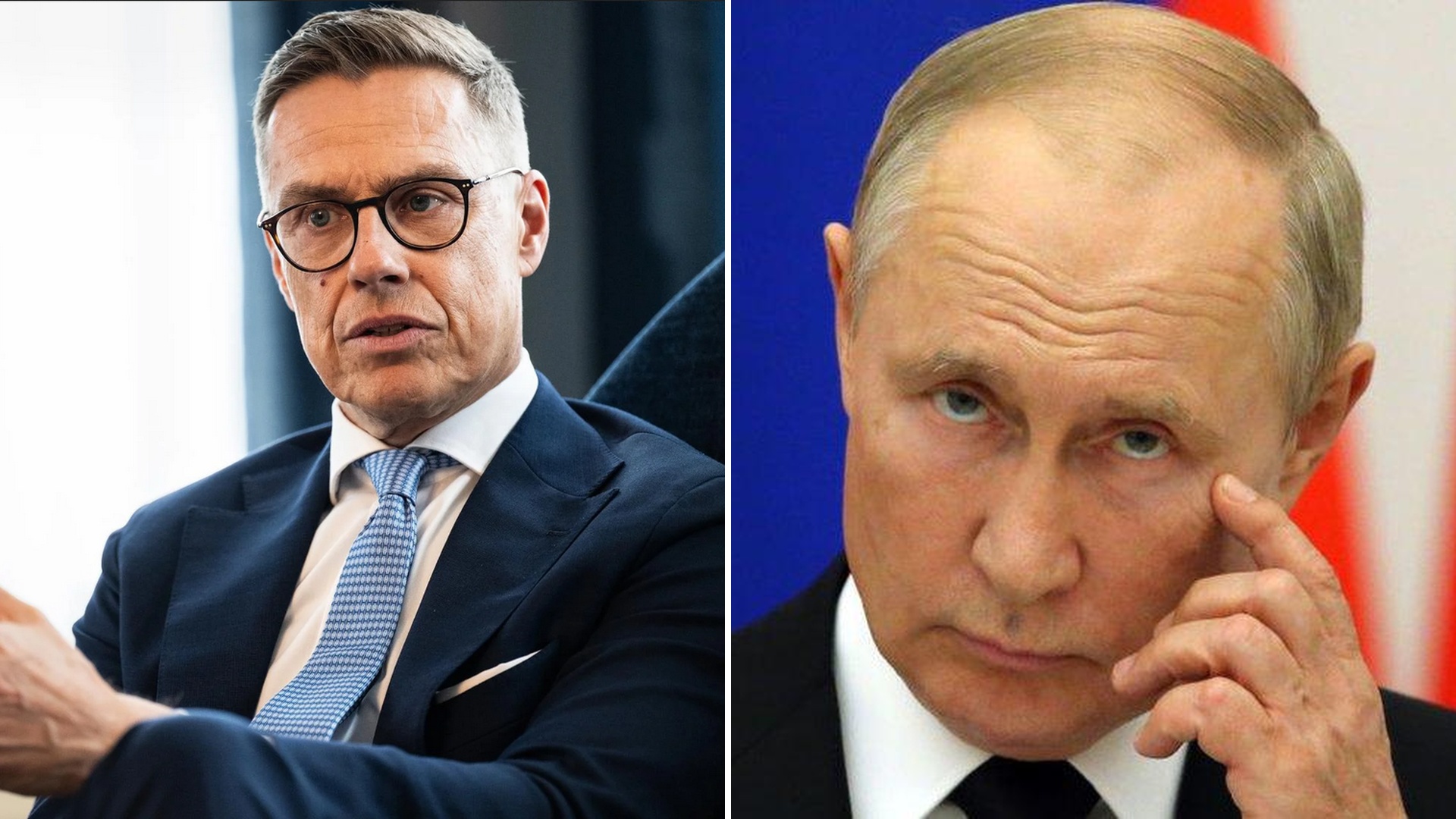 Prezydent Finlandii Alexander Stubb i prezydent Rosji Władimir Putin