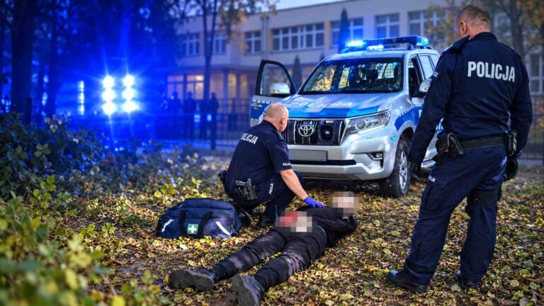 atak w szkole w Ostrołęce