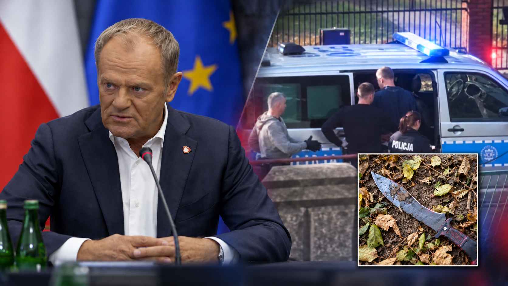 atak nożownika w szkole