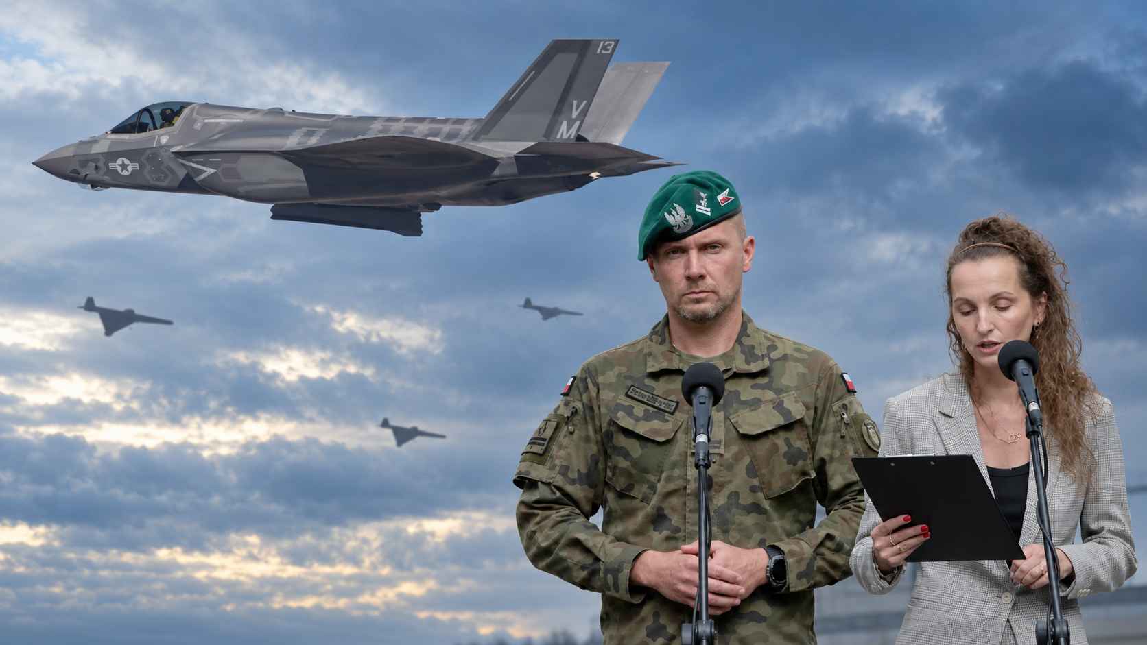 rosyjskie drony nad Polską