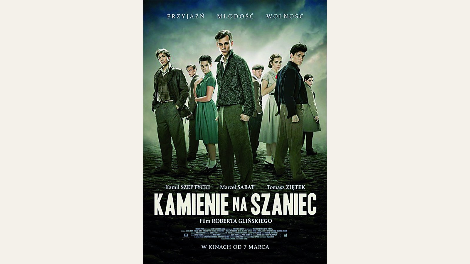 Plakat filmu „Kamienie na szaniec” Roberta Glińskiego, bojkot filmu w 2014 r.