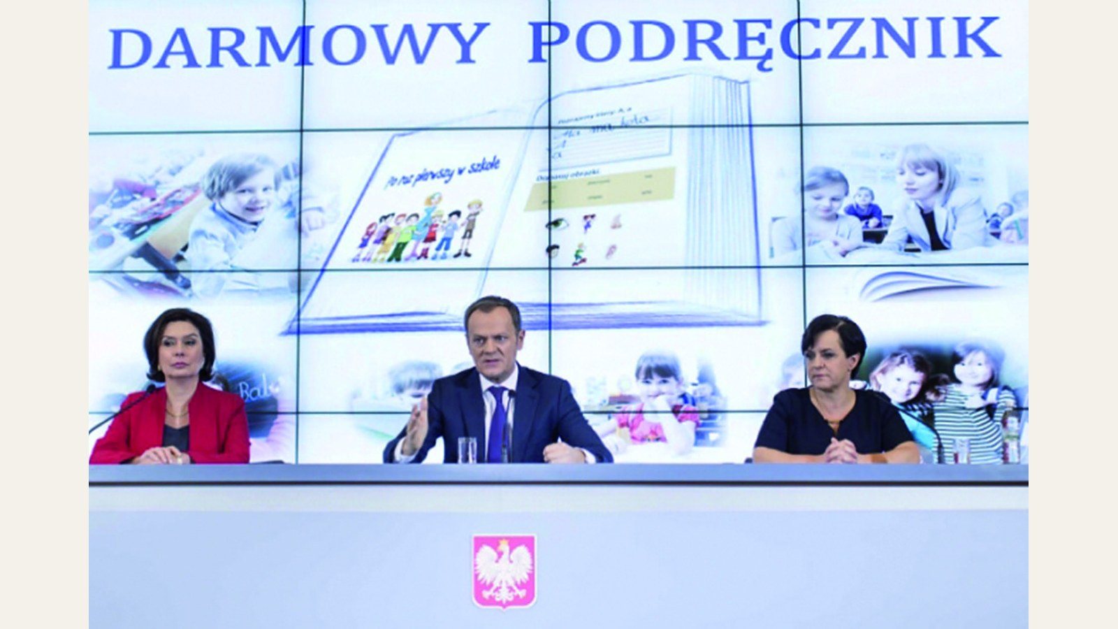 Konferencja rządu o darmowym podręczniku dla pierwszoklasistów