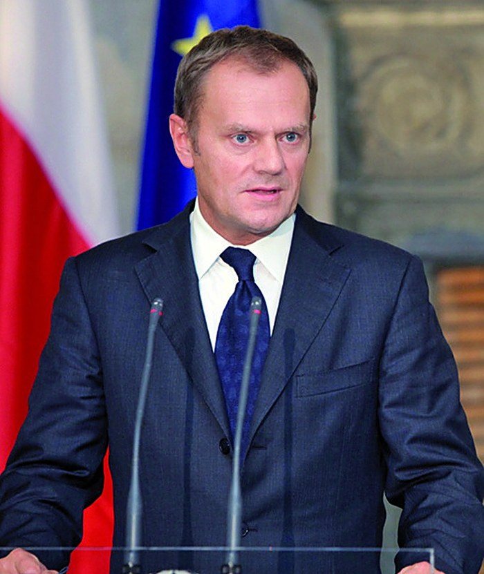 Premier Donald Tusk w 2014 roku