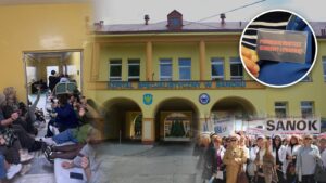 Protest głodowy pracowników szpitala w Sanoku