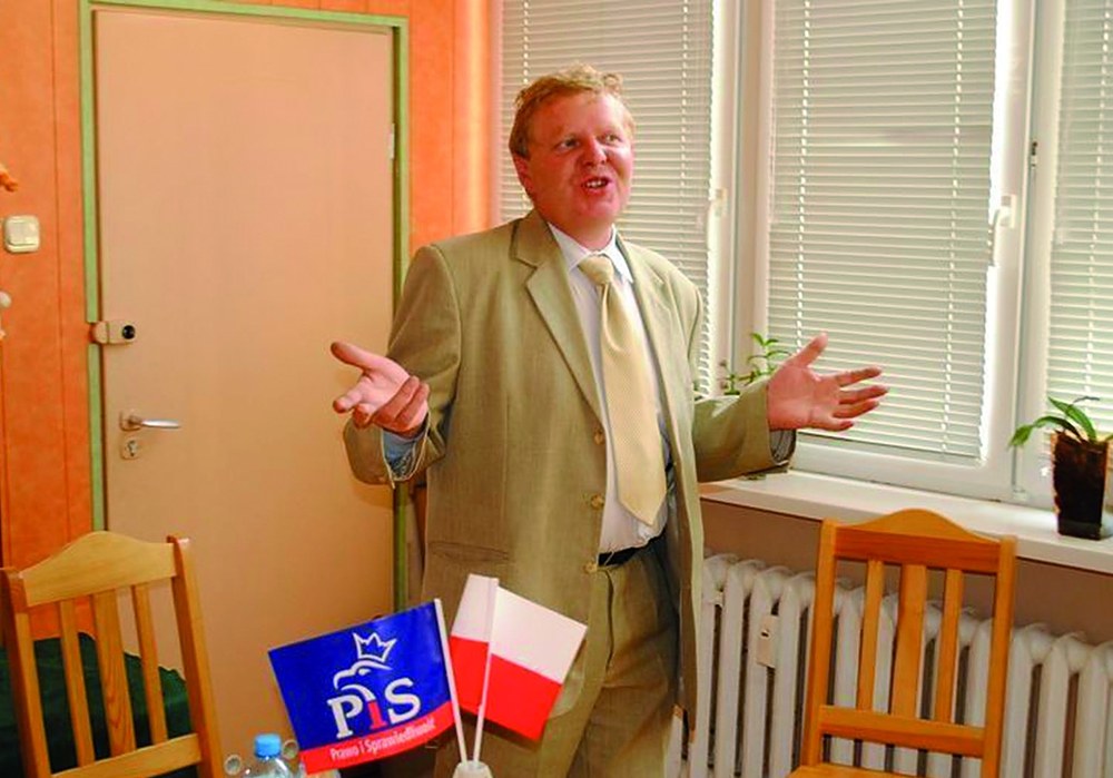 Senator Grzegorz Wojciechowski, który zabrał głos w sprawie oszukanych rolników