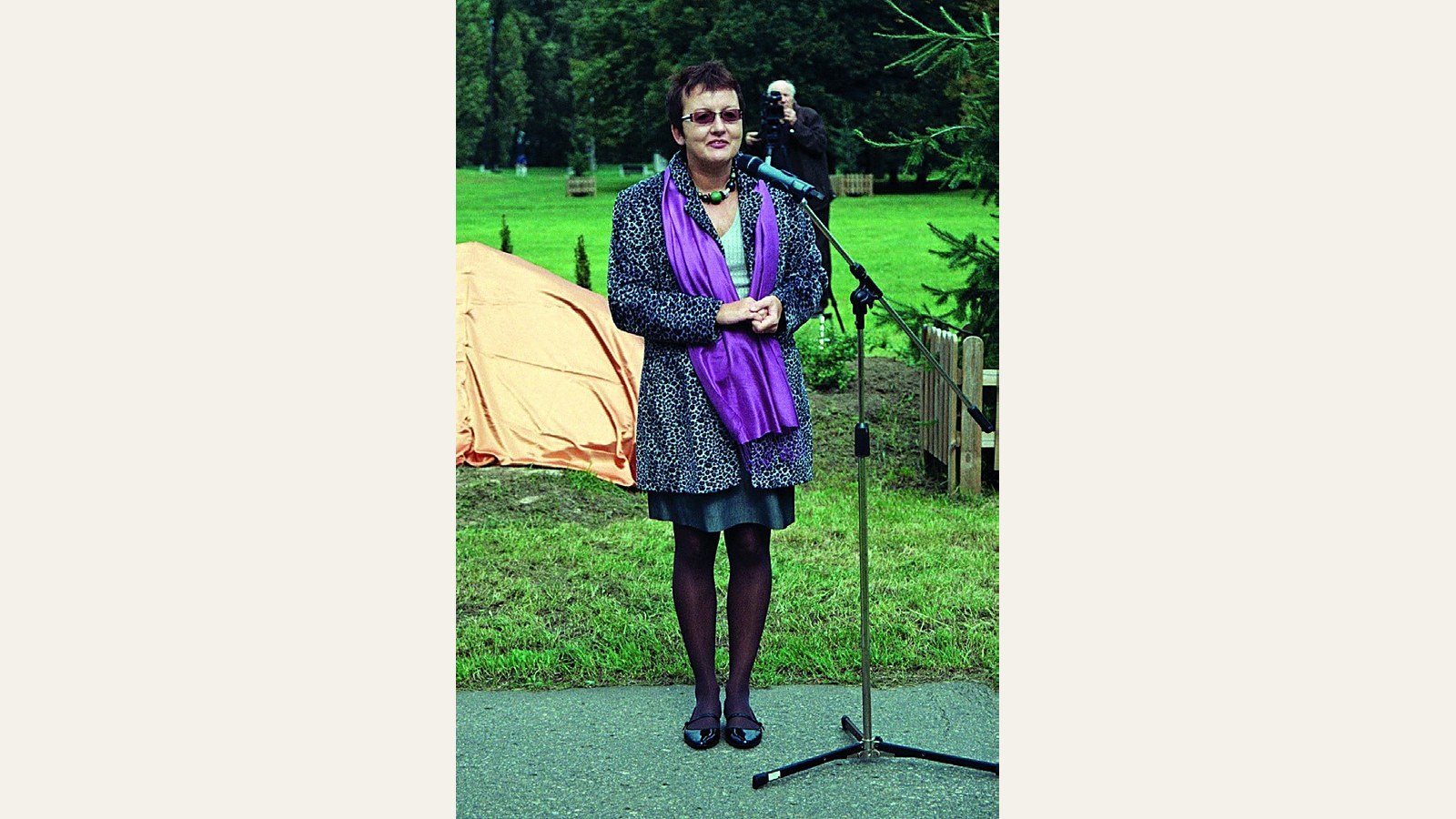 Maria Rosołowska w Parku Dygata, wycinka drzew w Warszawie